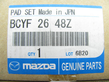 New Genuine Rear Disc Brake Pads OEM - 1997-1998 Mazda Protege BCYF2648Z