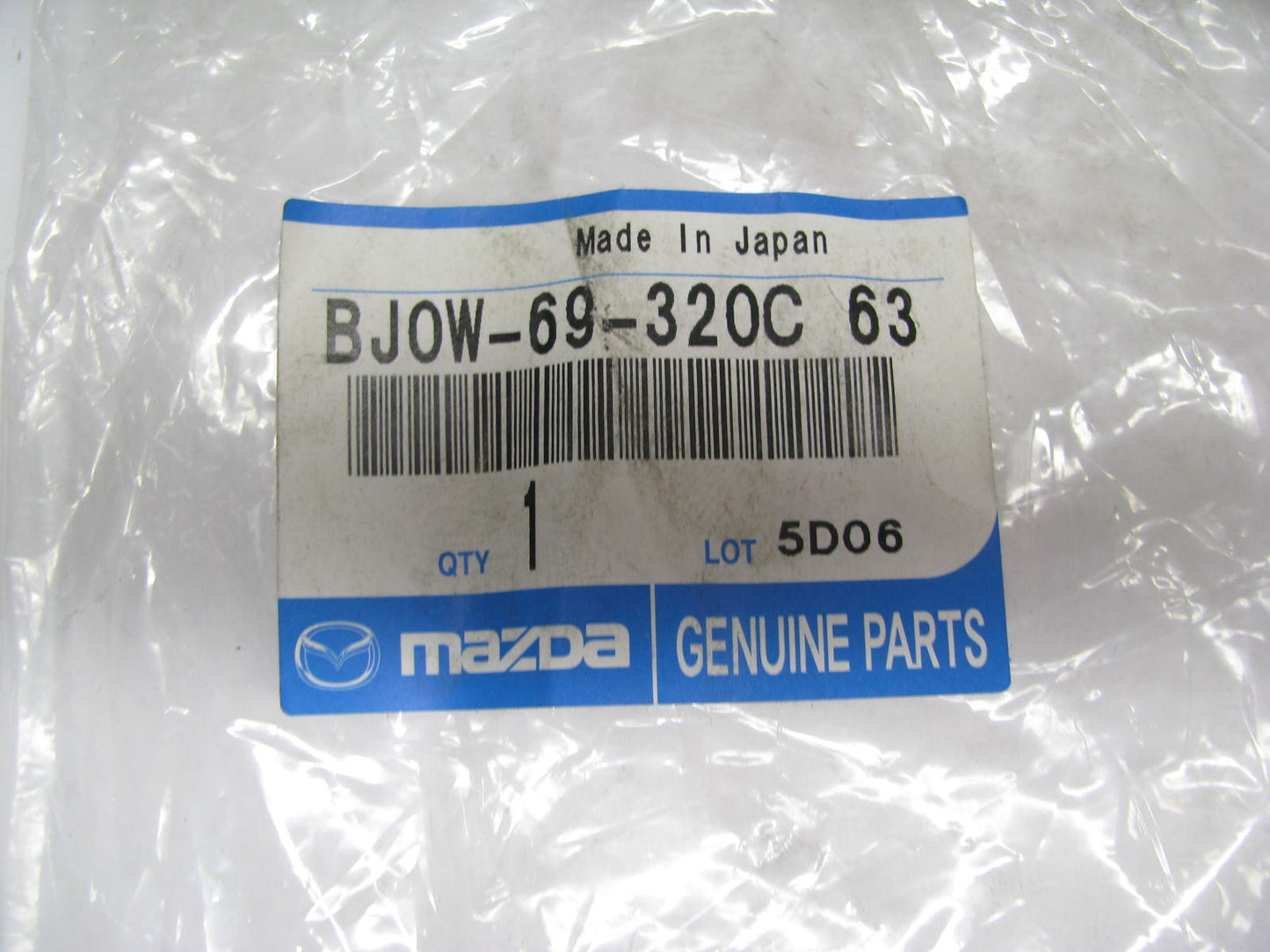 NEW - OEM BJ0W-69-320C-63 Drivers Left Sun Visor For 1999-2000 Mazda Protege