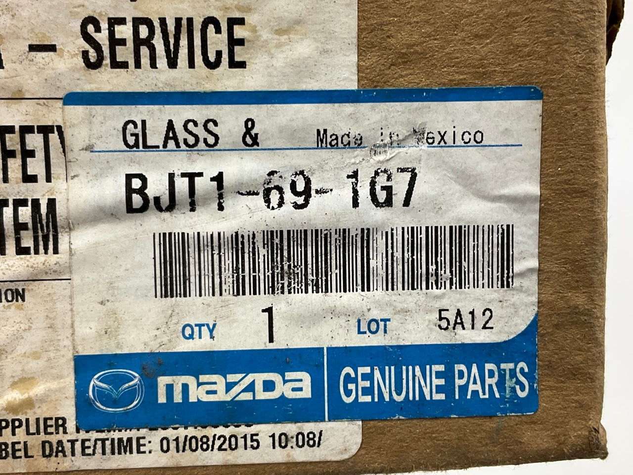 NEW GENUINE OEM BJT1-69-1G7 Left Mirror Glass NON-HEATED For 2014-2016 Mazda 3