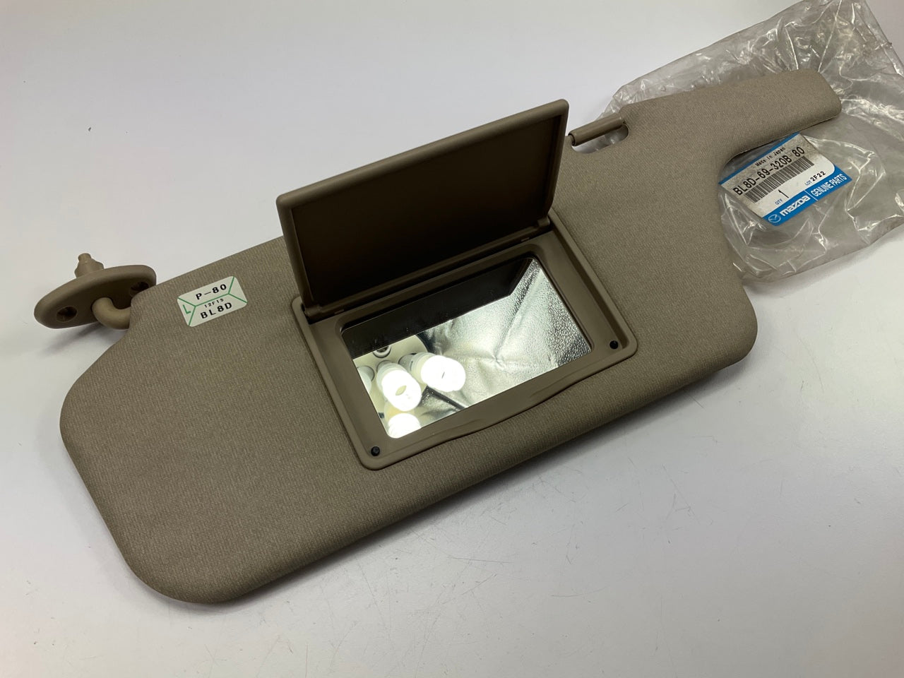 NEW OEM Mazda BL8D-69-320B-80 Left Sun Visor - 2002-2003 Protege5 W/O SUNROOF