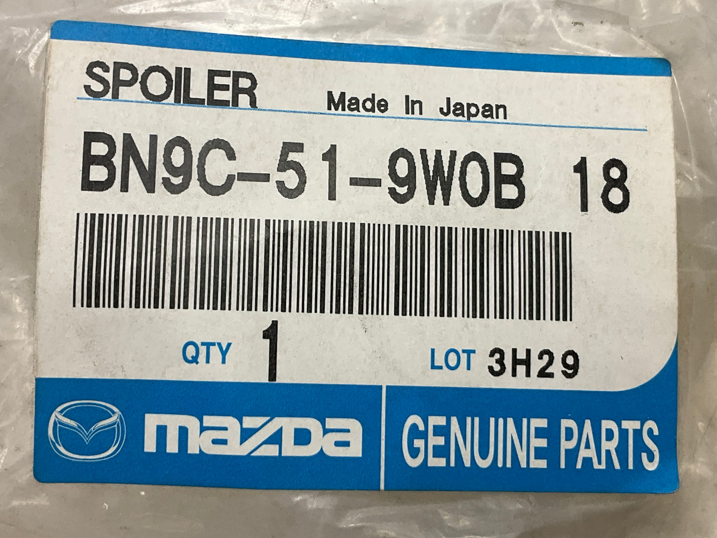 New OEM Rear Bumper Face Bar Left Side Filler Retainer Trim - 2004-2006 Mazda 3