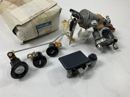 Mazda BR73-09-010K-48 Complete Lock Set: Ignition, Door, Fuel Filler, Glove Box