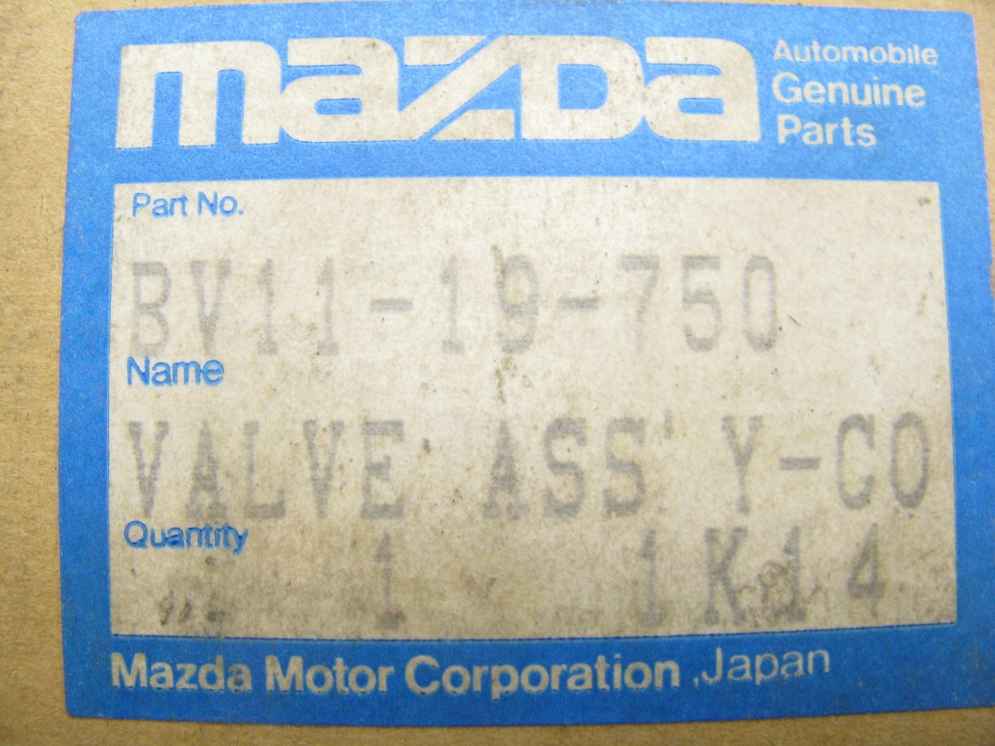 NEW GENUINE OEM Mazda BV11-19-750 Auto Trans Valve Body - 1990-1995 Mazda MPV