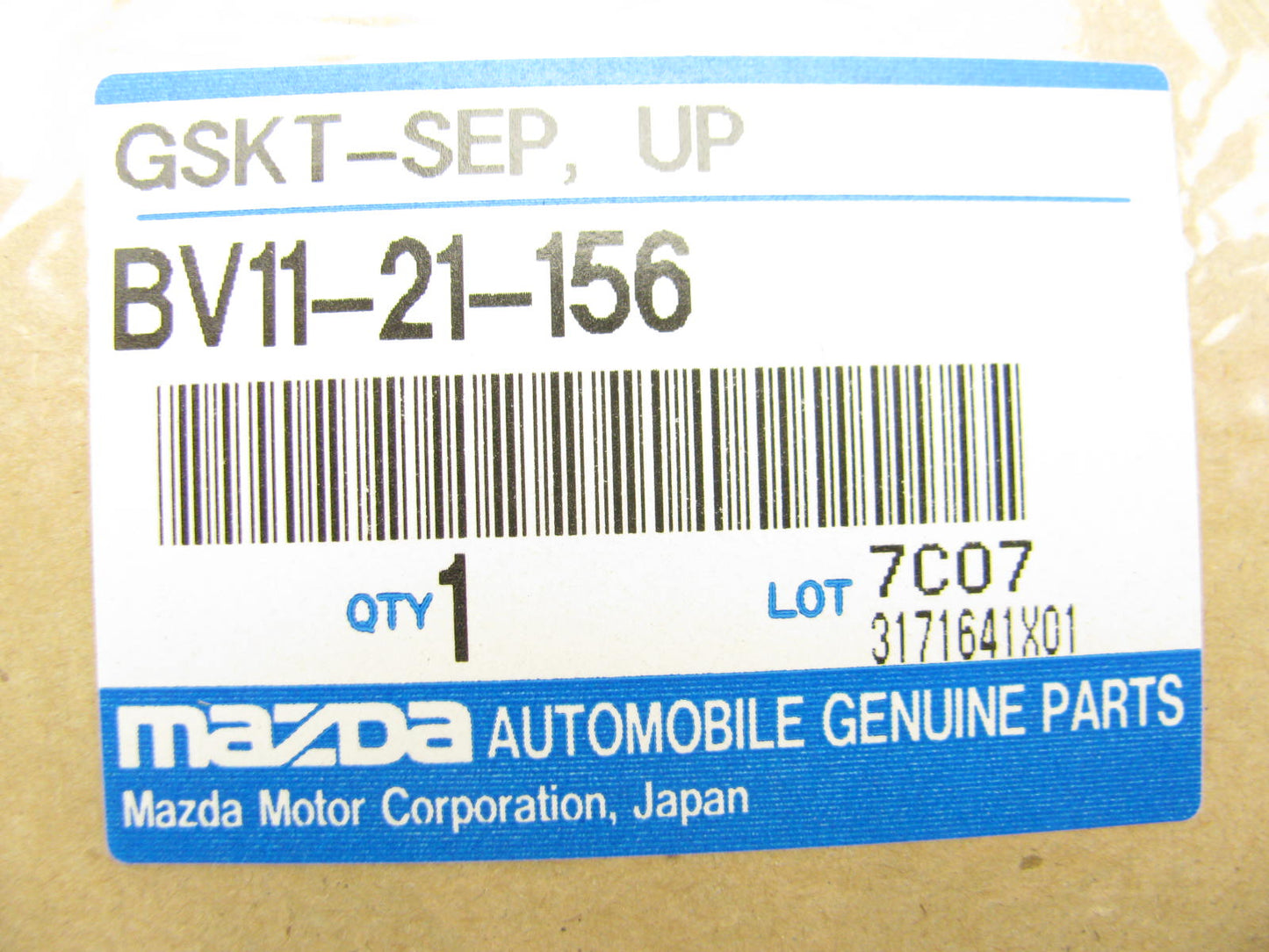 NEW GENUINE OEM BV11-21-156  Upper Control Valve Body Gasket Mazda  J100
