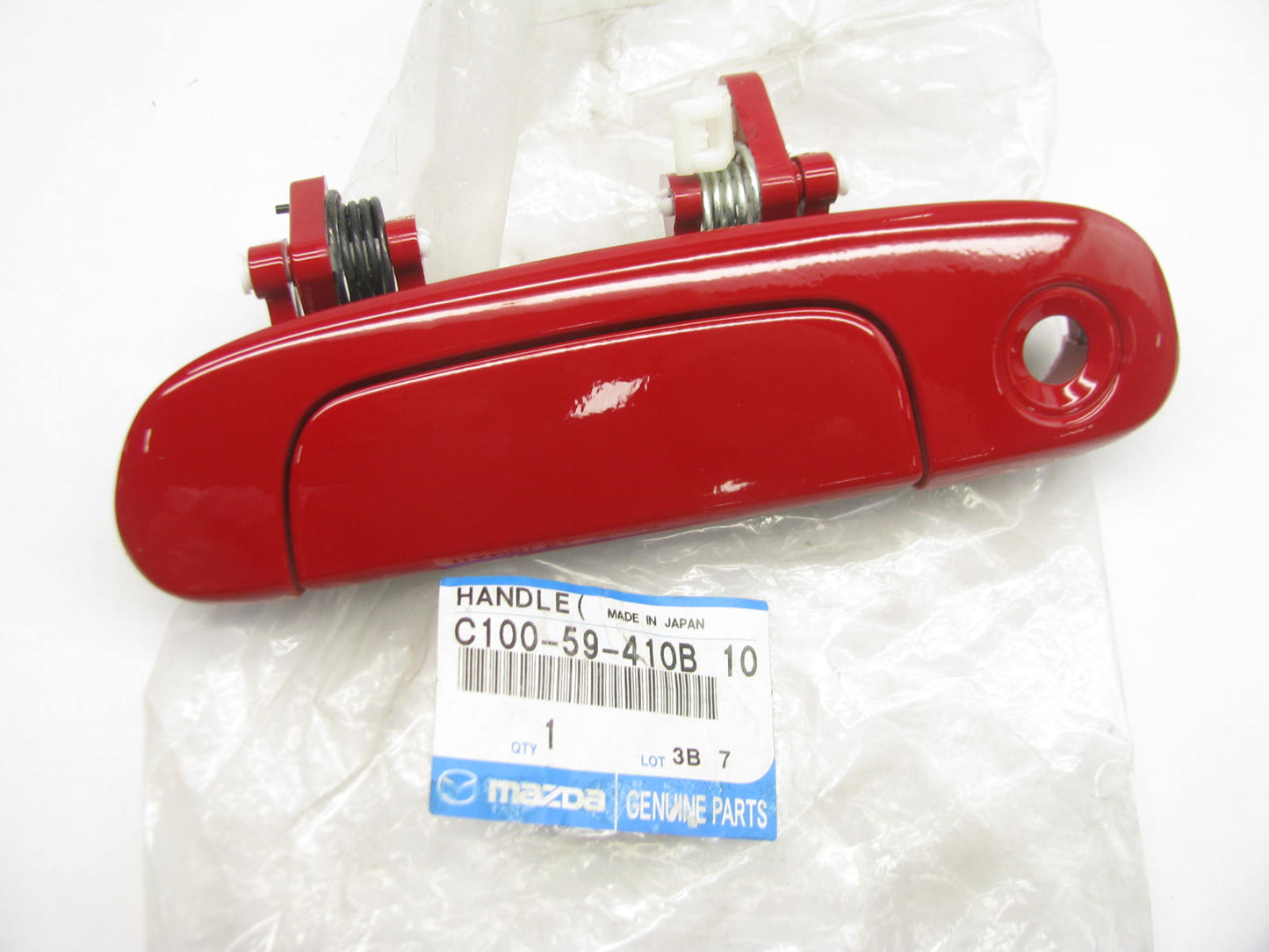 NEW OEM C100-59-410B-10 FRONT LEFT Exterior Door Handle RED 02-03 Mazda Protege