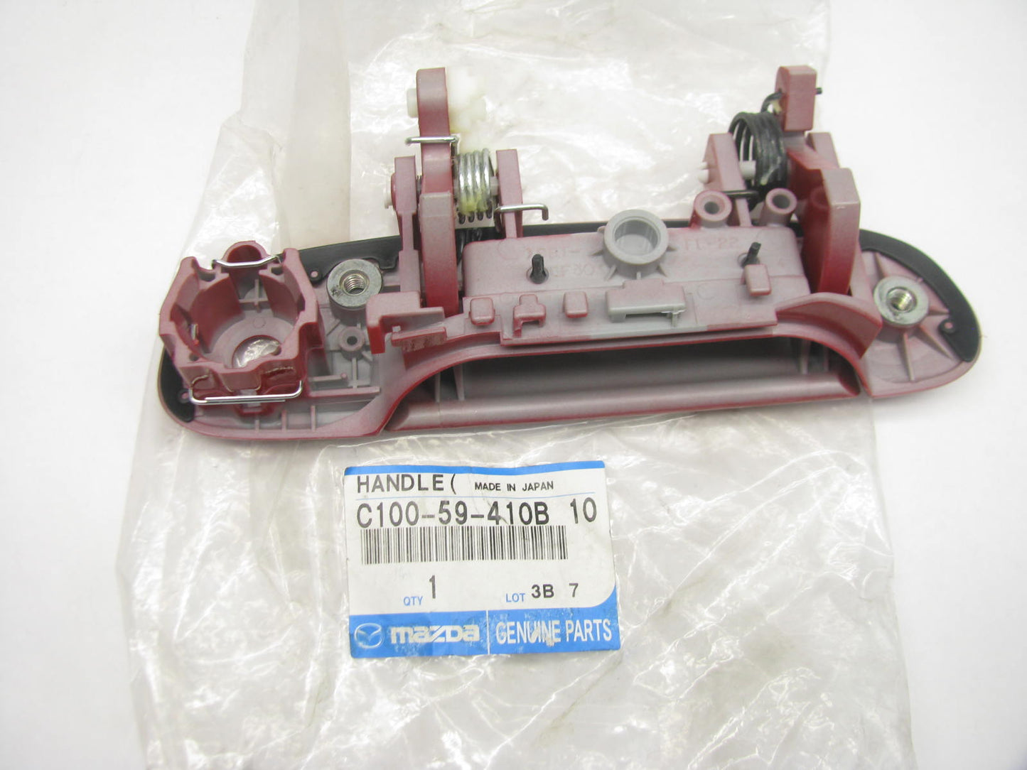 NEW OEM C100-59-410B-10 FRONT LEFT Exterior Door Handle RED 02-03 Mazda Protege