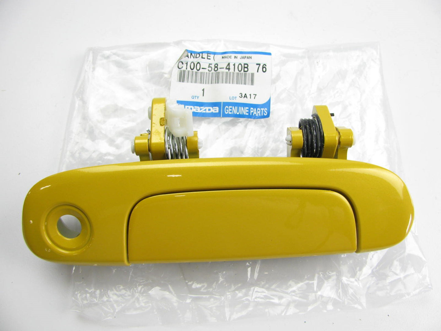 Front Right Passengers BLAZING YELLOW Outside Door Handle OEM For 01-03 Protege