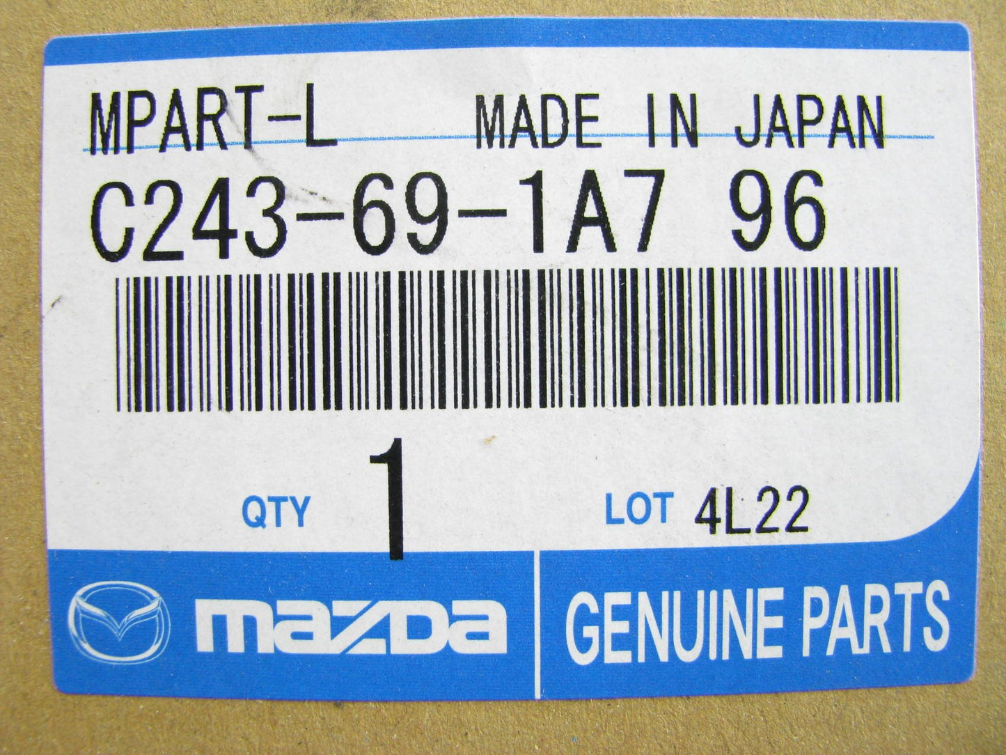 NEW GENUINE Left Side Mirror Cap Cover Aurora Blue OEM 2007-2009 Mazda CX-7