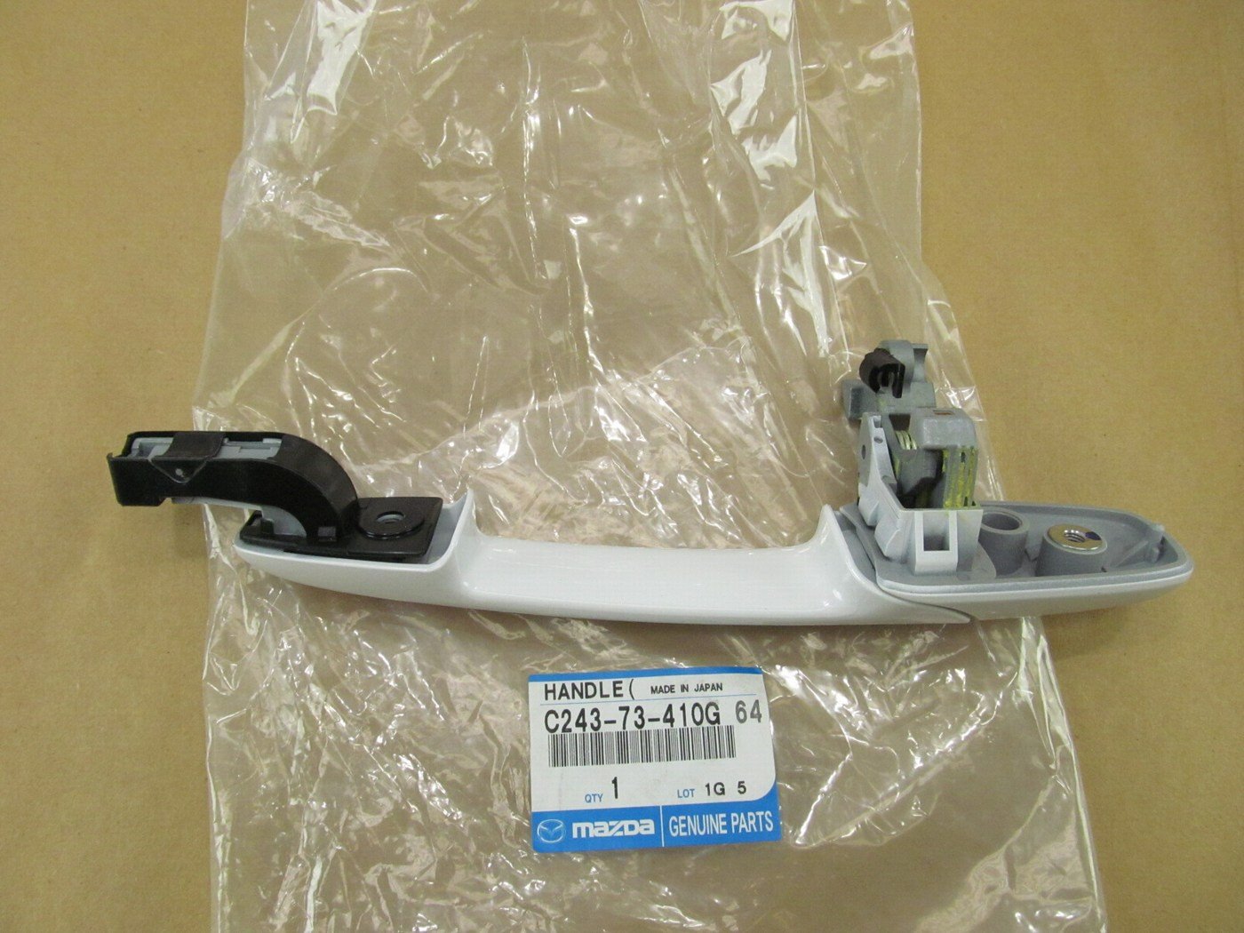 NEW - OEM C24373410G64 Rear Left Outside Door Handle 2006-2007 Mazda 5 SNOWFLAKE