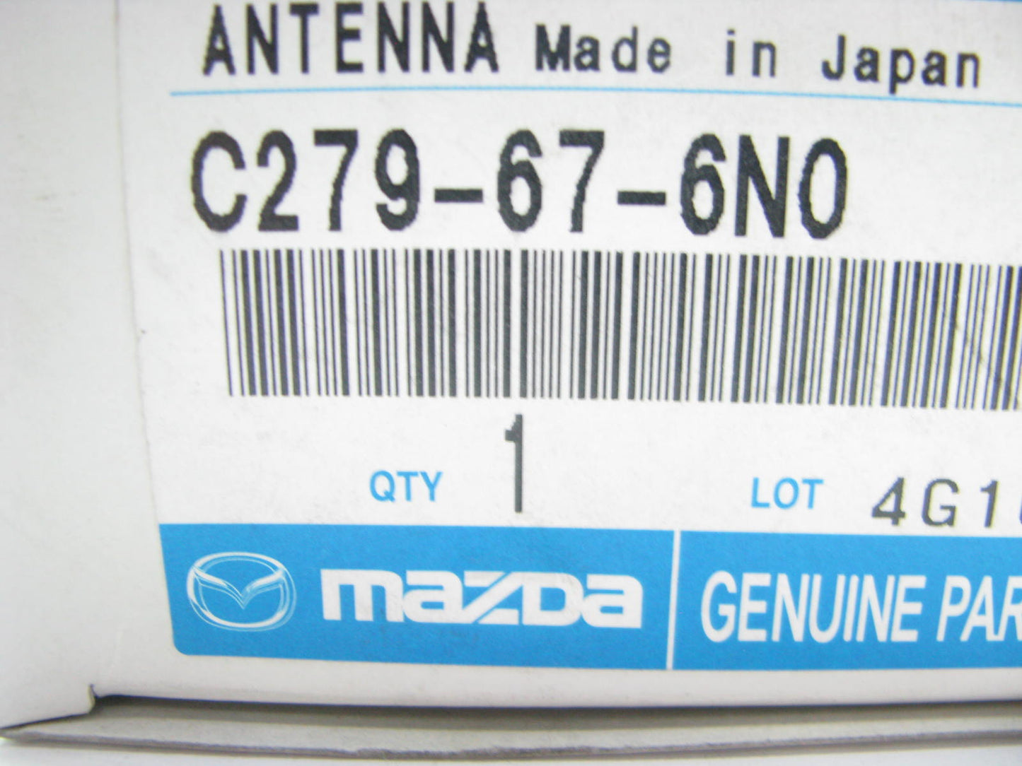NEW - OEM Mazda C279676N0 Keyless Entry Antenna 2010-13 3 2010-15 CX-9