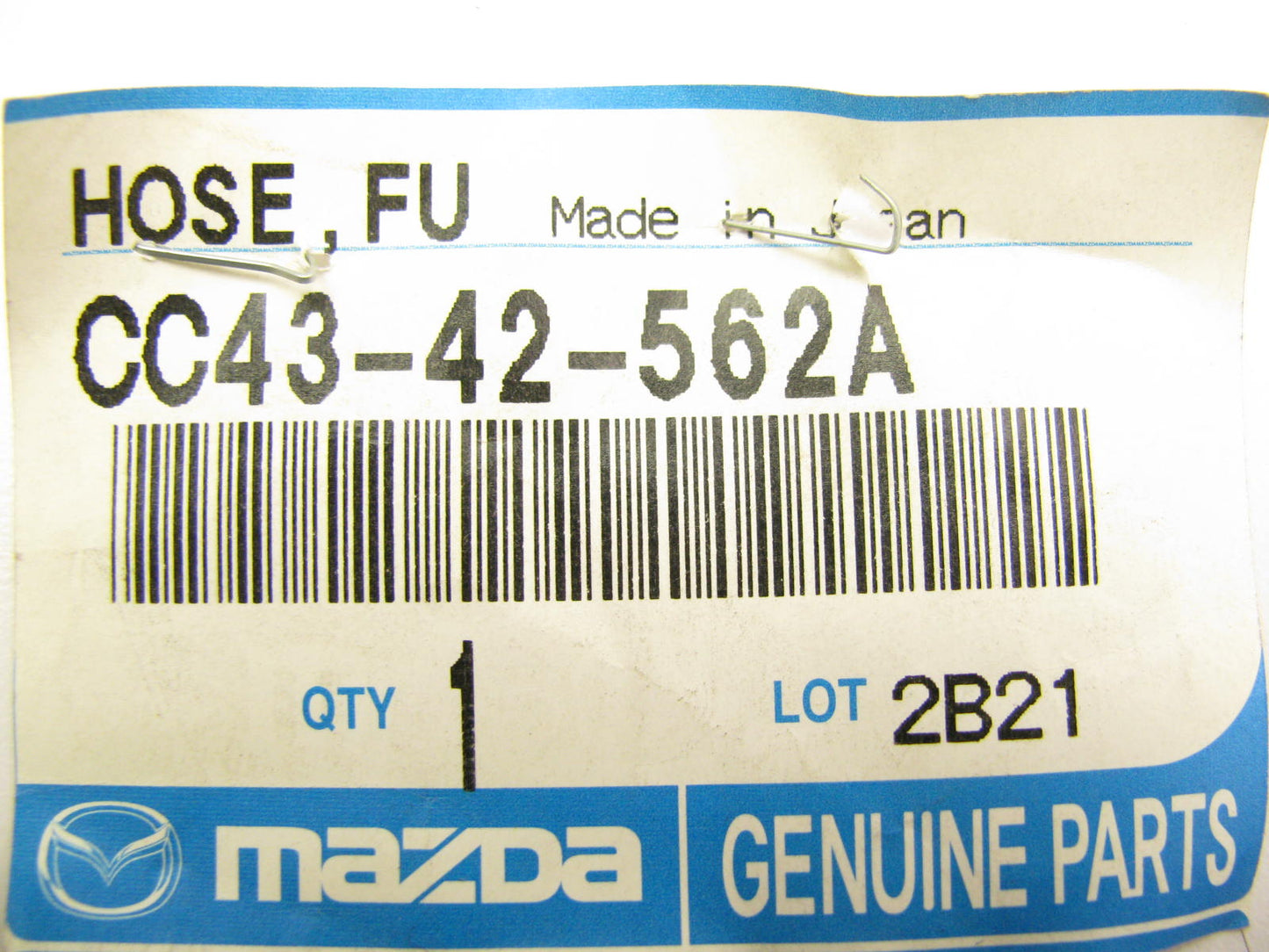 NEW - OEM GENUINE Fuel Leak Sensor To Fuel Filter Hose 2006-2010 Mazda 5 2.3L