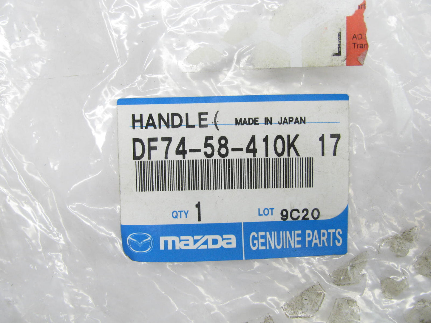 NEW - OEM Mazda DF74-58-410K-17 Front Right Outside Door Handle 2010-2011 Mazda3