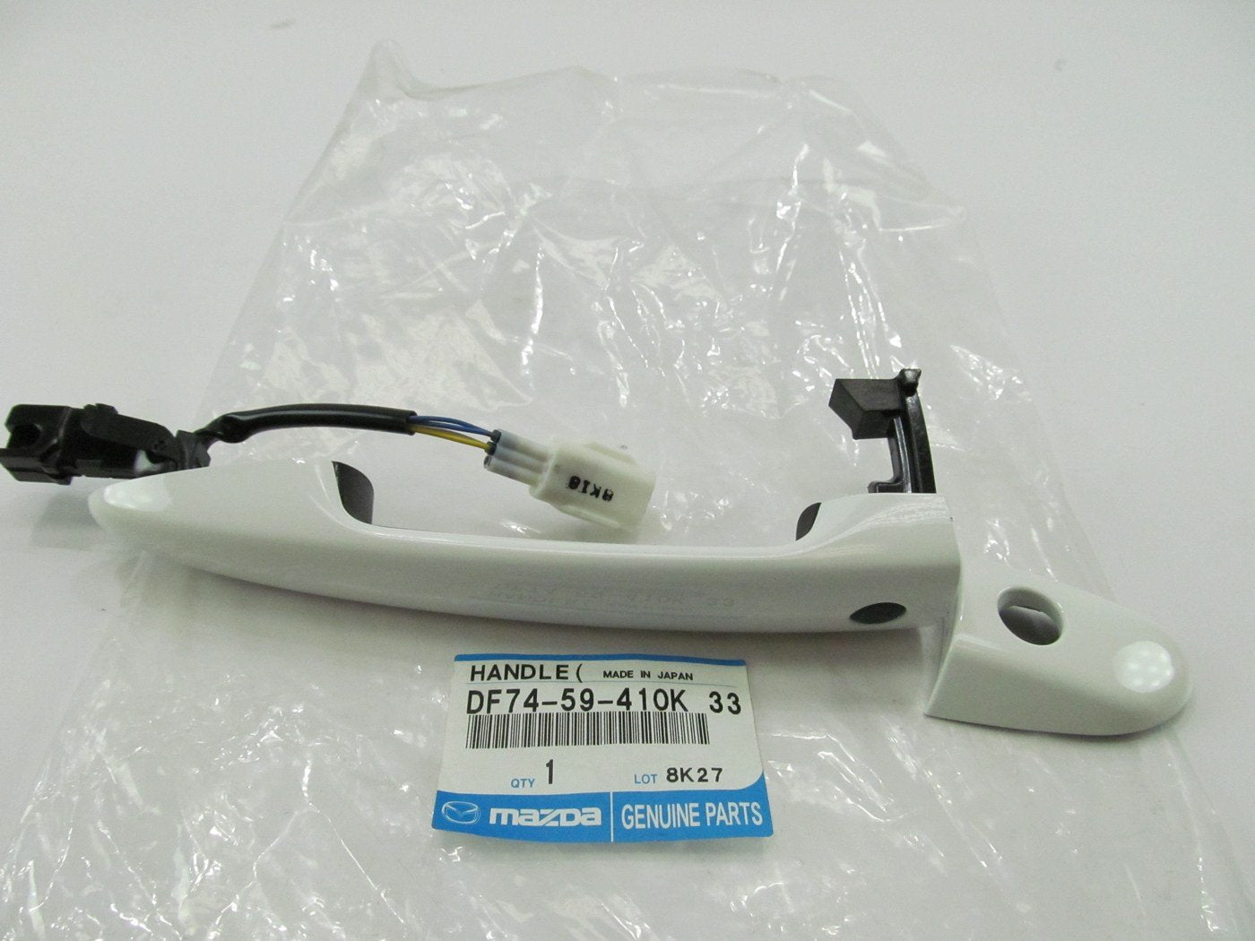 NEW GENUINE Front Left Exterior White Outside Door Handle OEM Mazda DF7459410K33