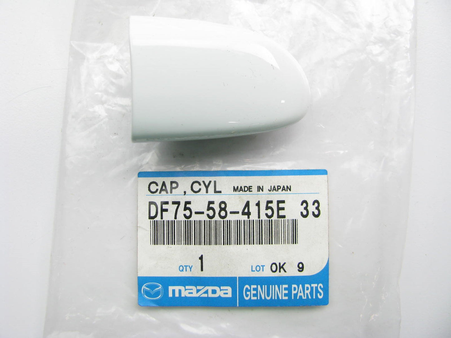 NEW GENUINE Rear Exterior Door Handle Cover Cap Artic White OEM For 2011 Mazda 3