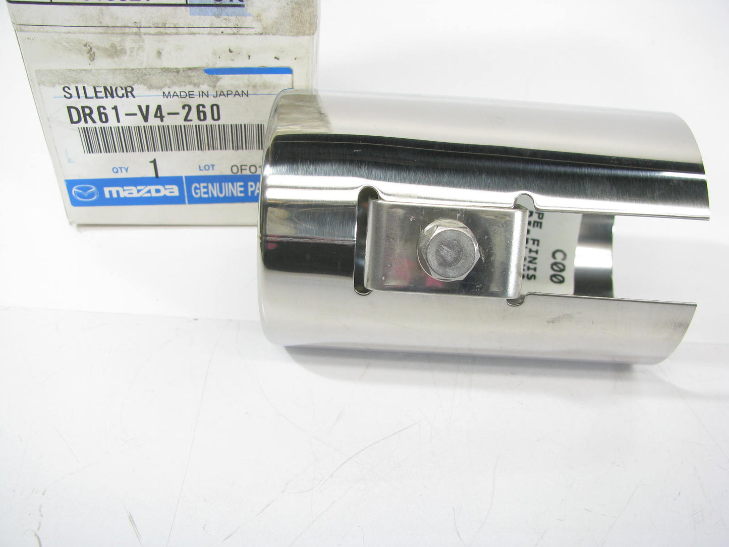 NEW - OEM Mazda DR61V4260 Exhaust Finisher Tip 2011-2014 2 1.5L-L4