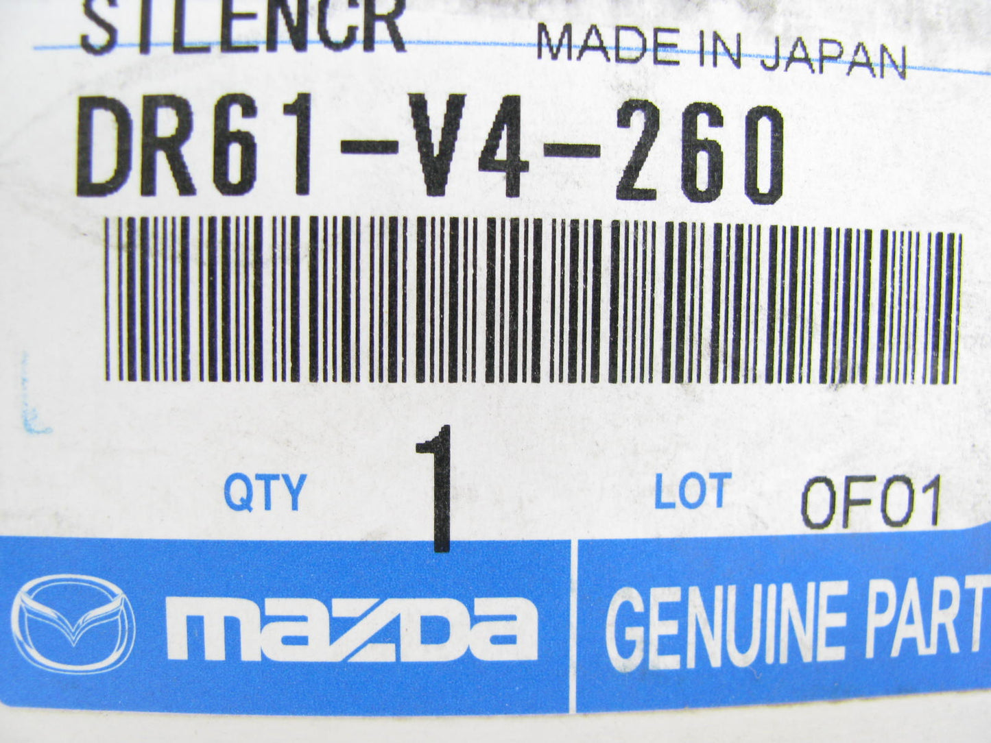 NEW - OEM Mazda DR61V4260 Exhaust Finisher Tip 2011-2014 2 1.5L-L4