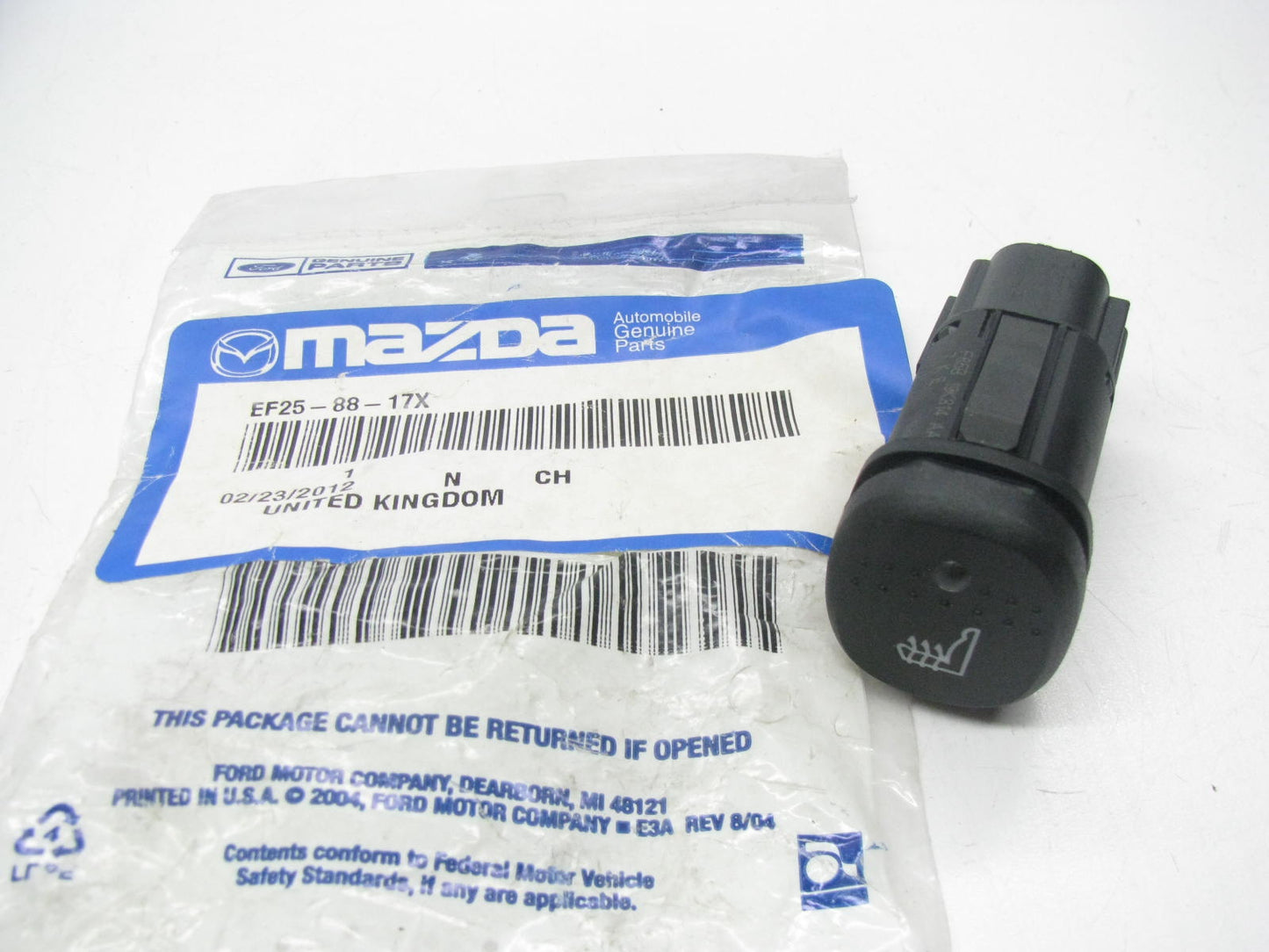 NEW - OEM Mazda EF25-88-17X Front Left Seat Heat Switch 2001-2004 Tribute
