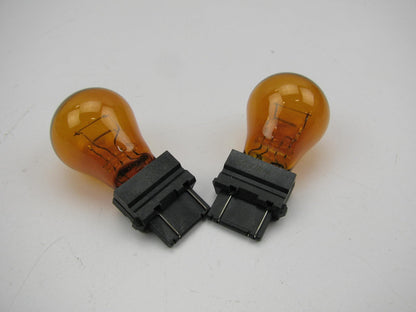 (2) NEW OEM Mazda 3157A Light Bulb EF91-51-06Y Turn Signal Light Bulb, Amber