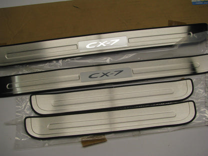 NEW - OEM MAZDA EG21V1370 Stainless Door Sill Plate Trim Set For 2010-2012 CX-7
