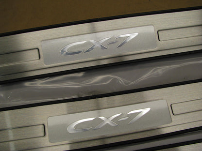 NEW - OEM MAZDA EG21V1370 Stainless Door Sill Plate Trim Set For 2010-2012 CX-7