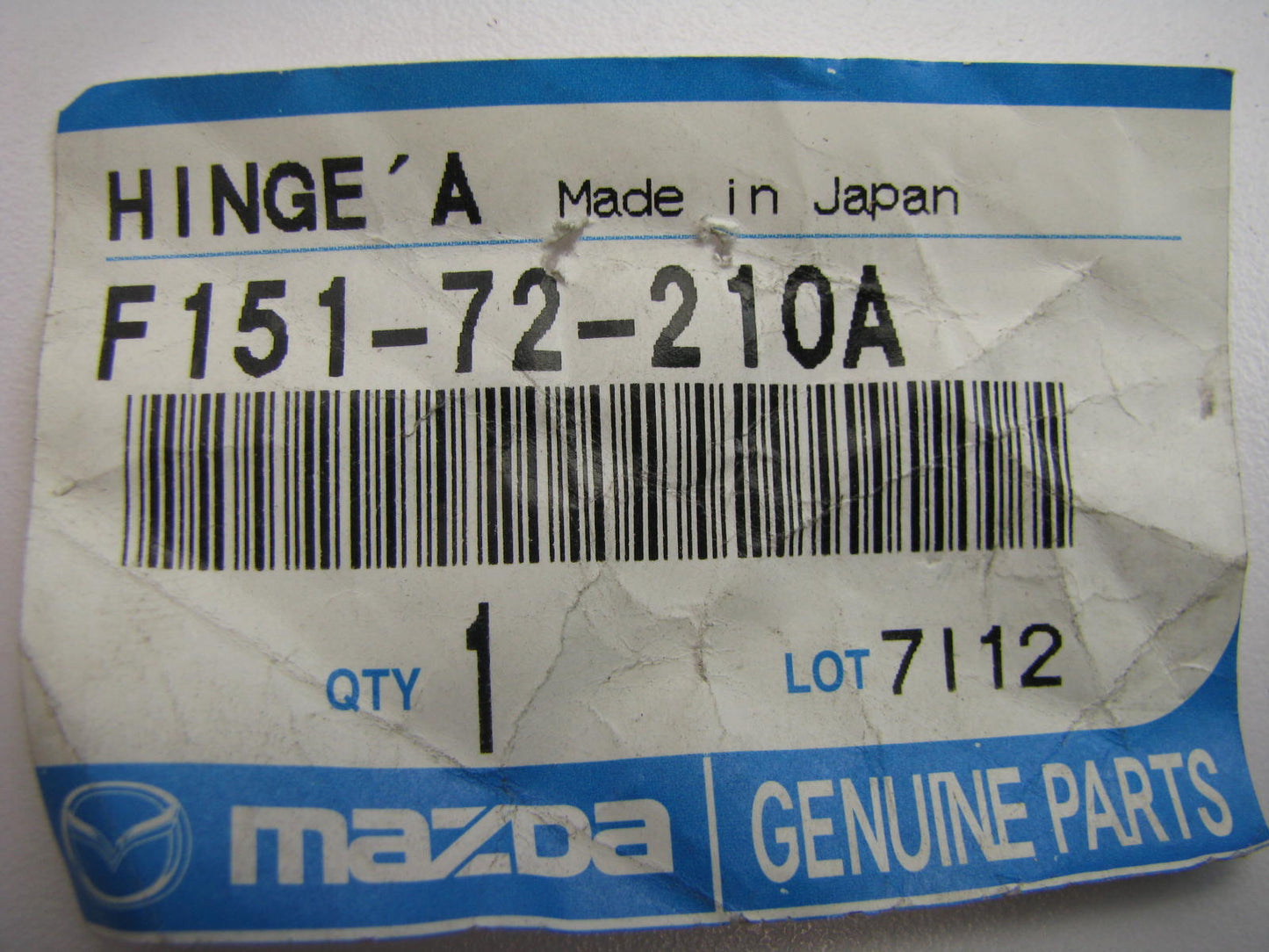 NEW GENUINE REAR Door Hinge OEM 2004-2011 Mazda RX-8 F151-72-210A