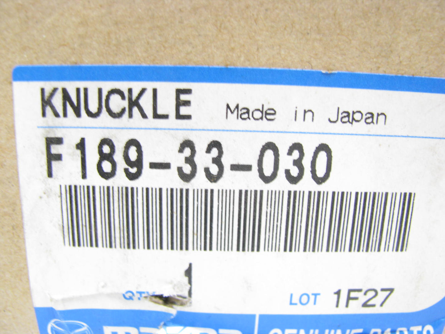 NEW - OEM Mazda F189-33-030 Front Left Steering Knuckle For 2009-2011 RX-8