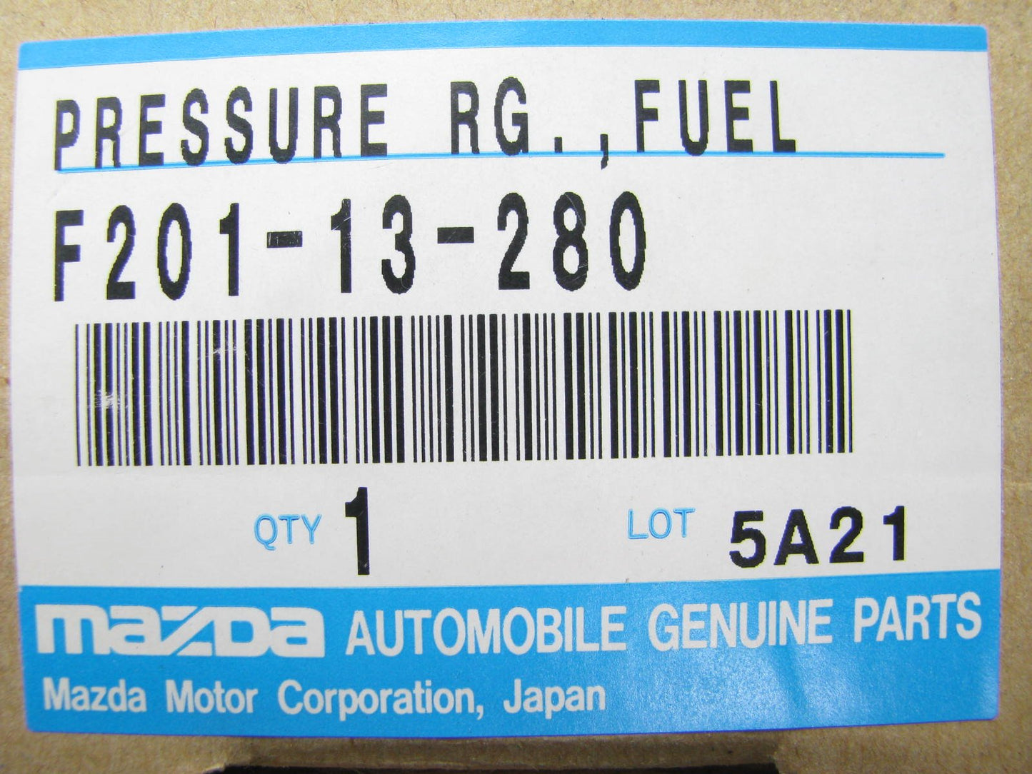 New Fuel Injection Pressure Regulator For 1988-92 Mazda 626 MX-6 2.2L F20113280