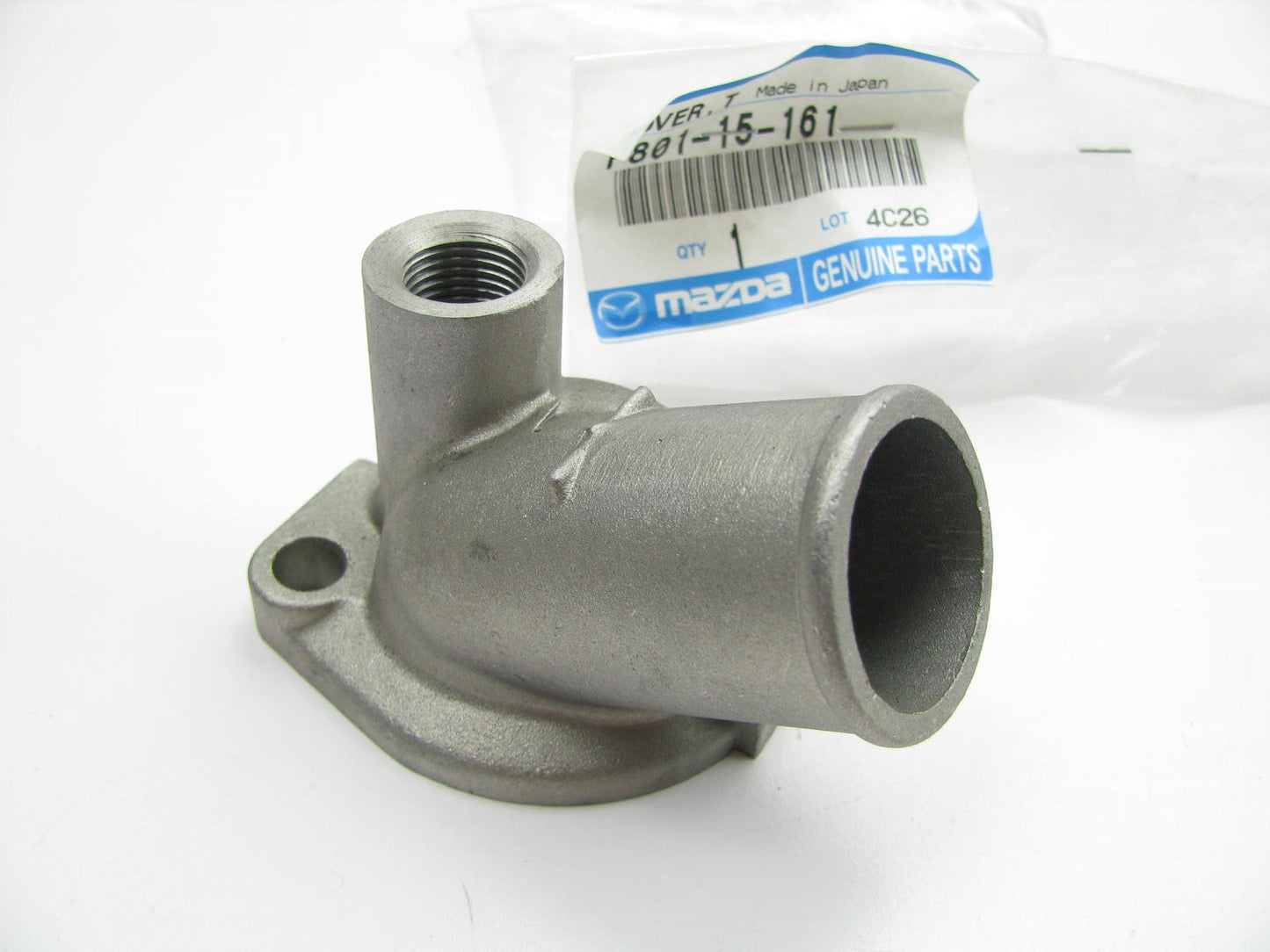 NEW Water Neck Engine Coolant Thermostat Housing Cover OEM For 85-87 Mazda 626