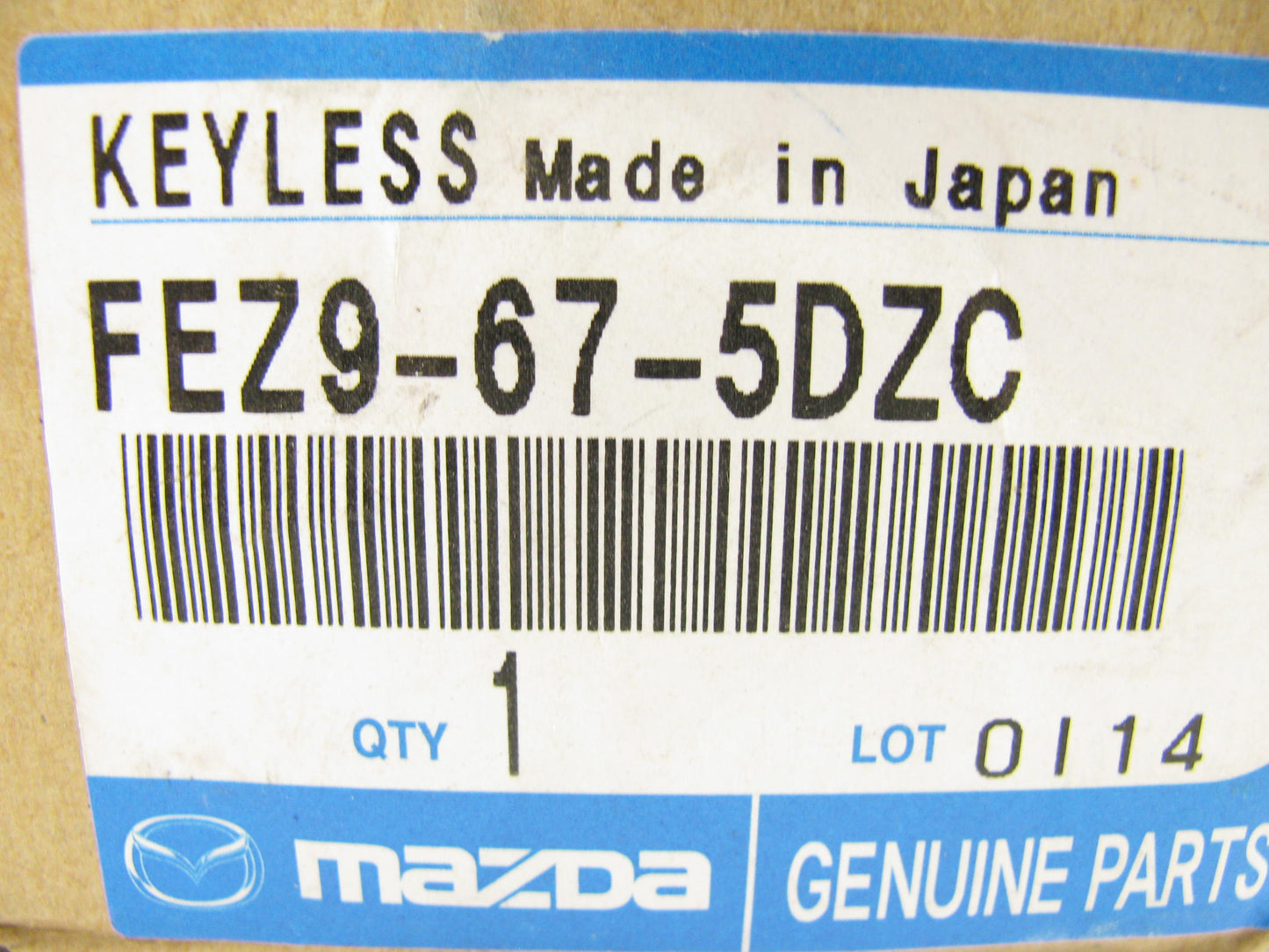 NEW - OEM Mazda FEZ9-67-5DZC Keyless Entry Module OEM For 2009-2011 RX-8