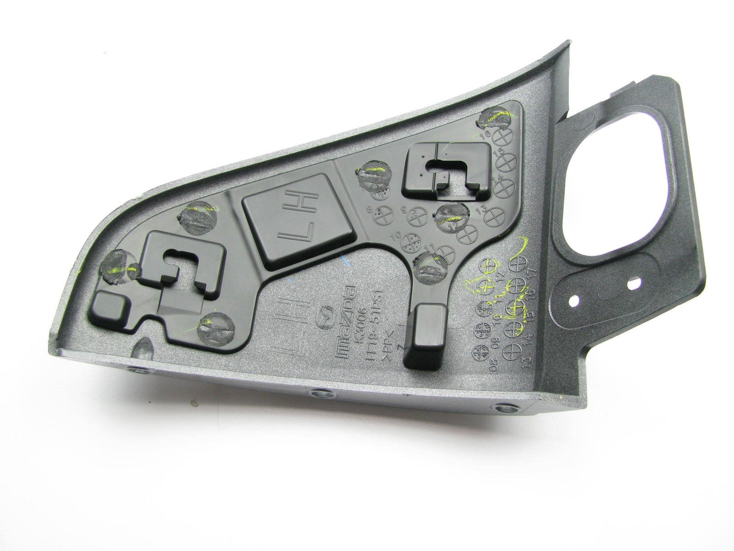 New OEM Left Side Aluminum Metallic Rear Moulding Panel For 2010-2011 Mazda RX-8