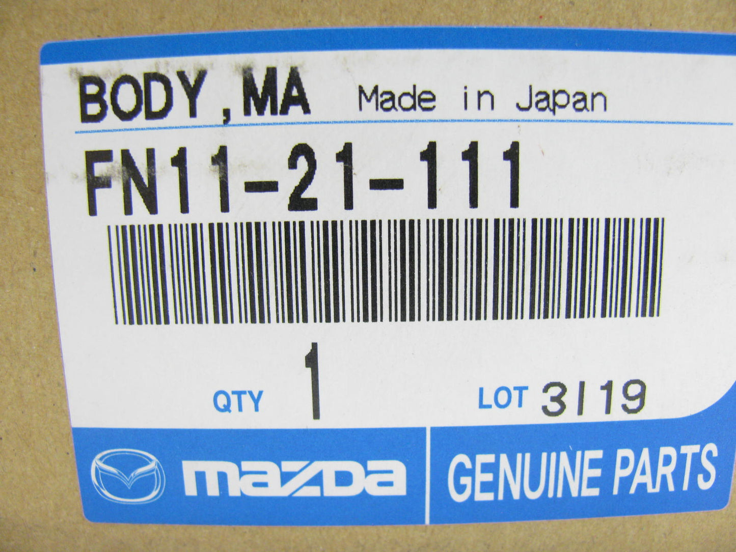 NEW GENUINE 4 Speed Auto Transmission Valve Body OEM Mazda FN11-21-111