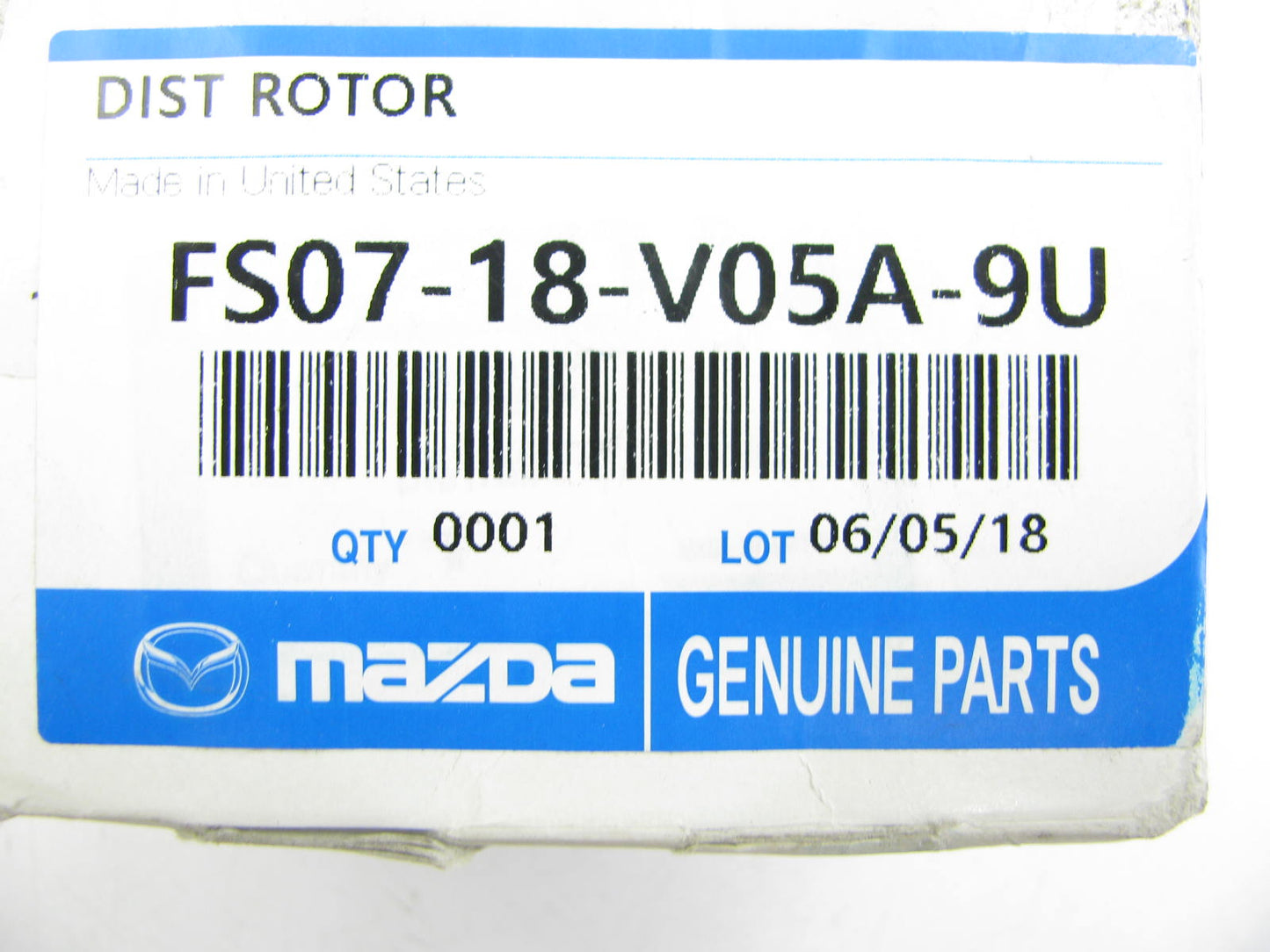 NEW - OEM Mazda FS07-18-V05A-9U Ignition Distributor Rotor 1994-97 Mazda 2.0L-L4