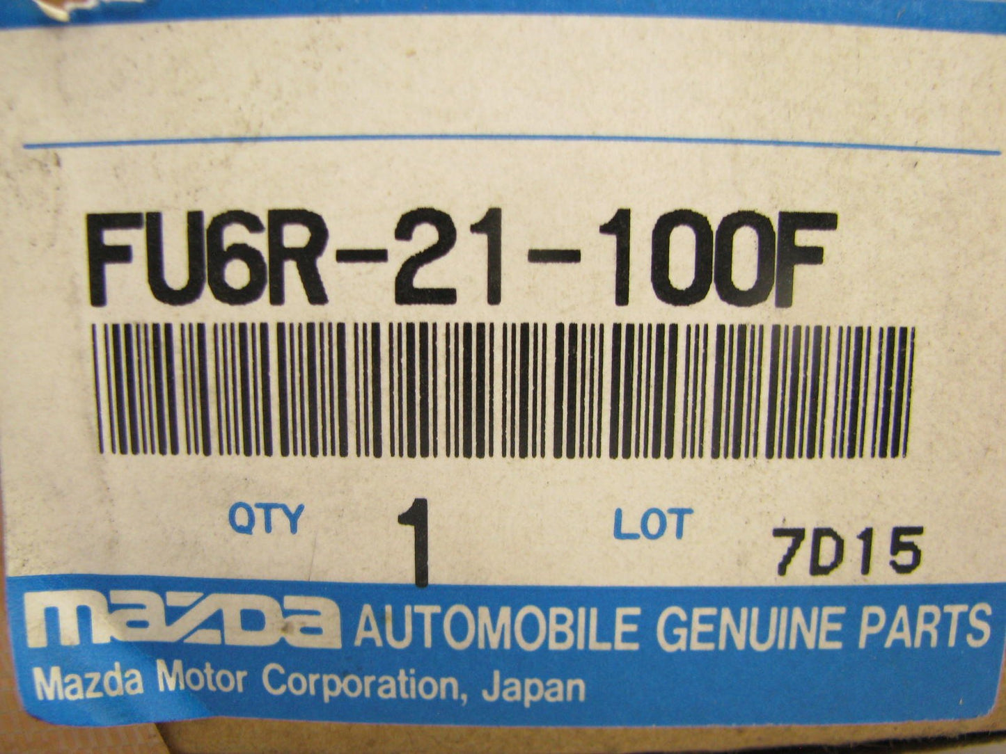 NOS - OEM Mazda FU6R-21-100F Auto Trans Valve Body - 1993-1994 323, Protege