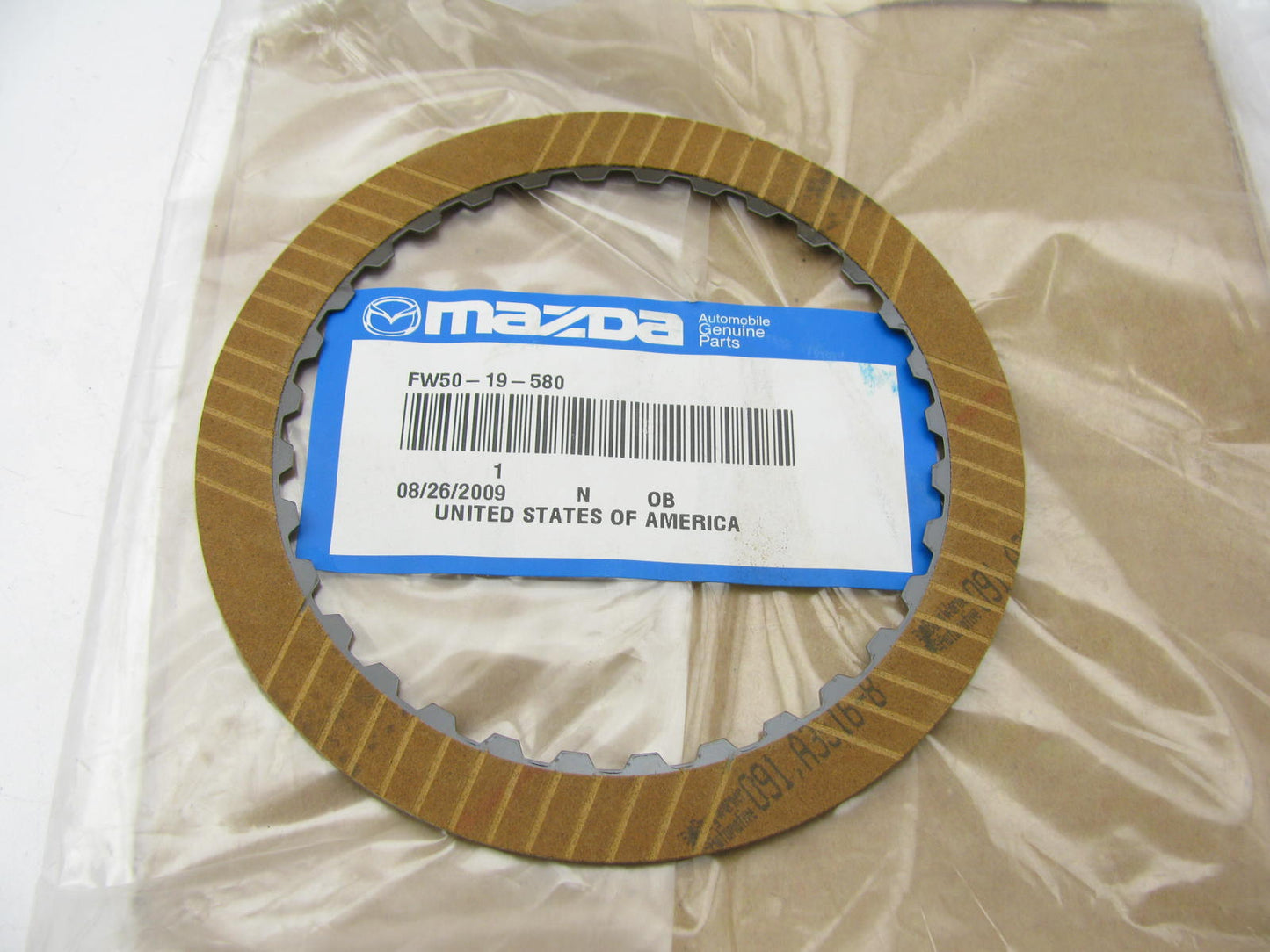 NEW - OEM Mazda FW50-19-580 Automatic Trans Friction Clutch Plate - CD4E LA4AEL