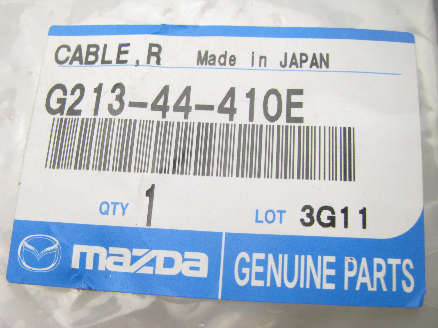 NEW GENUINE OEM G21344410E REAR RIGHT Parking Brake Cable 88-92 Mazda 626