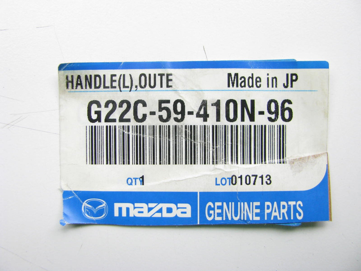 NEW - OEM Rear Left Outside Door Handle Aurora Blue 2007-08 Mazda 3 2007-09 CX-7
