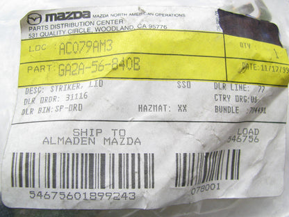 New Genuine Trunk Lid Striker Plate Pin OEM 1995-1997 Mazda MX-6 GA2A-56-840B