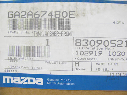 NEW GENUINE OEM Mazda Windshield Washer Bottle Reservoir Tank & Washer Pump