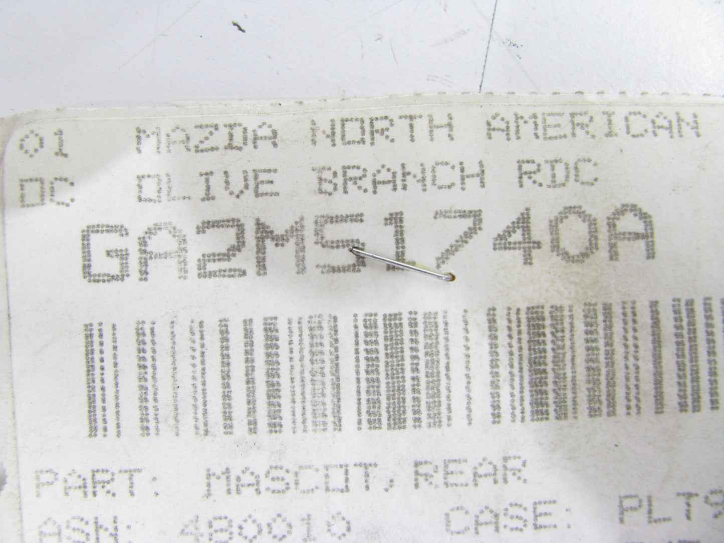 OEM Decklid Emblem Nameplate GA2M-51-740A For 94-97 Mazda 626