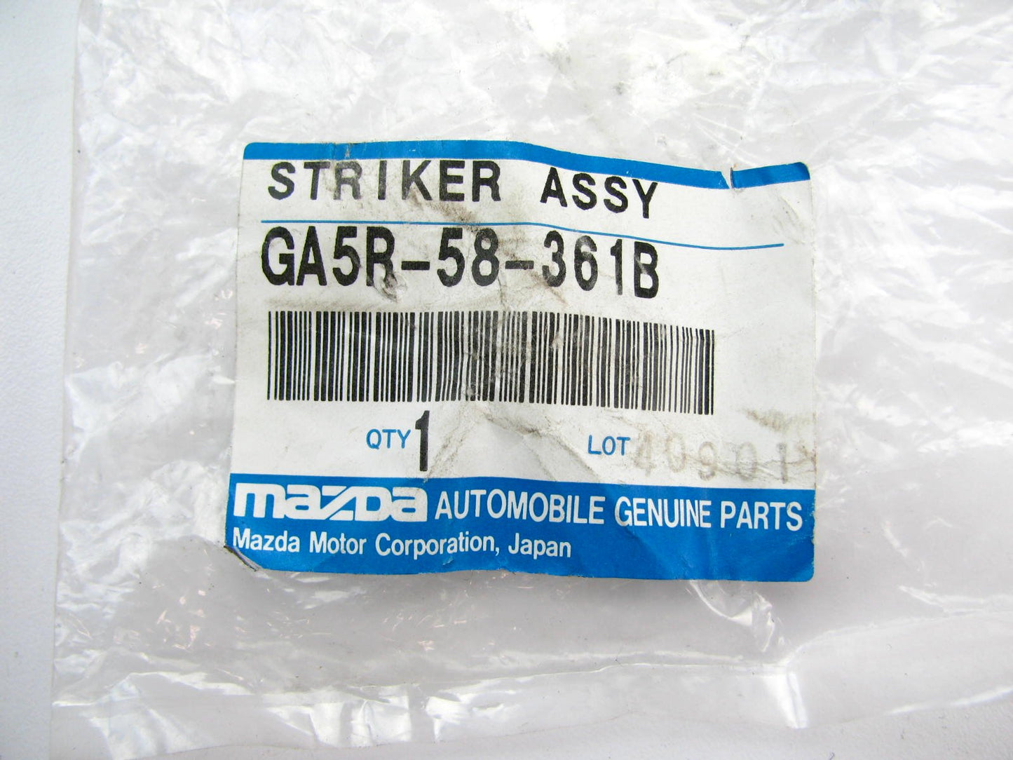 New - Genuine Front Door Lock Striker Plate OEM 1998-2006 Mazda 626, 00-06 MPV