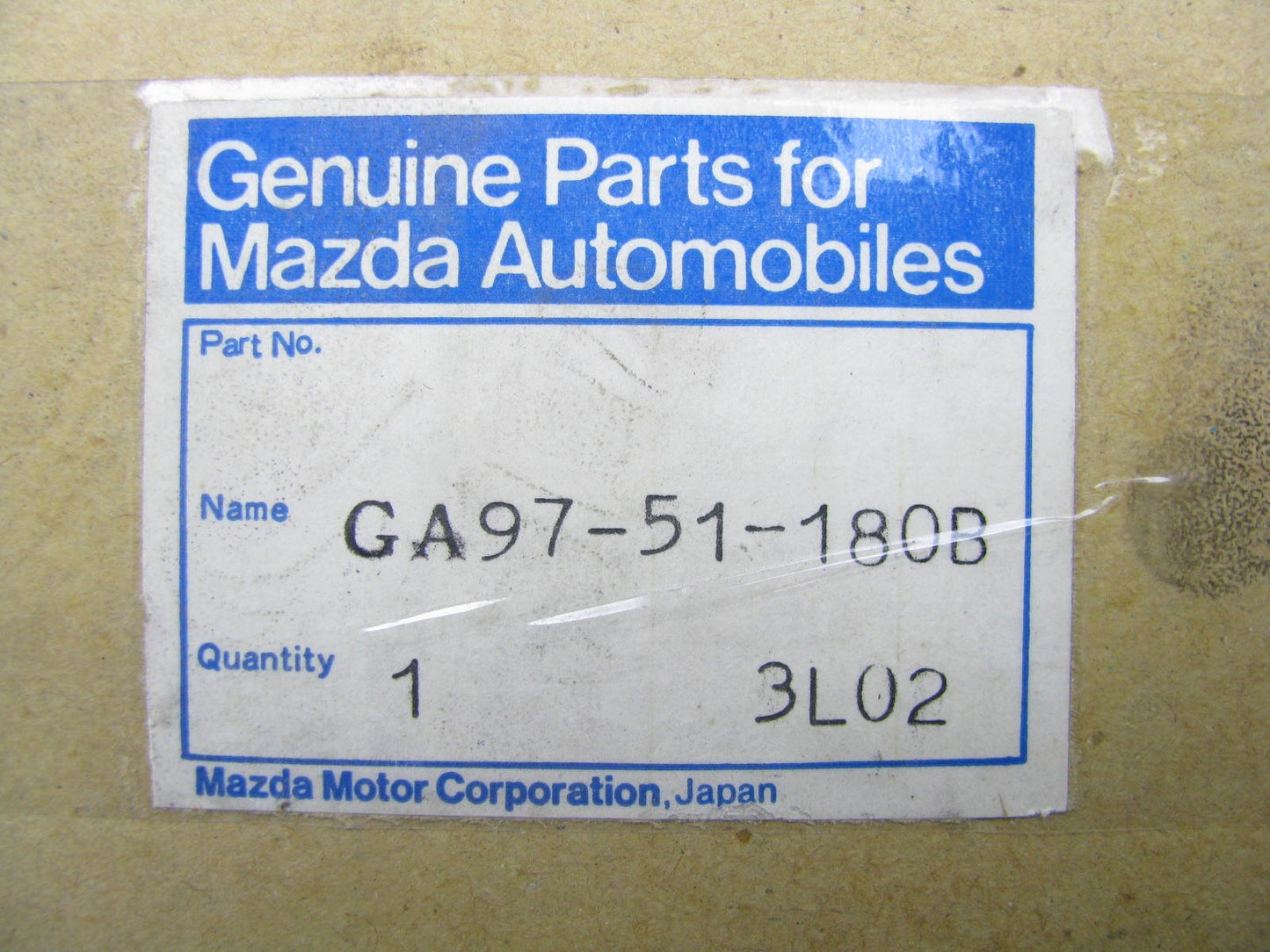 NEW OEM Mazda GA97-51-180B Left Drivers Tail Light Lamp - 1983-1985 Mazda 626