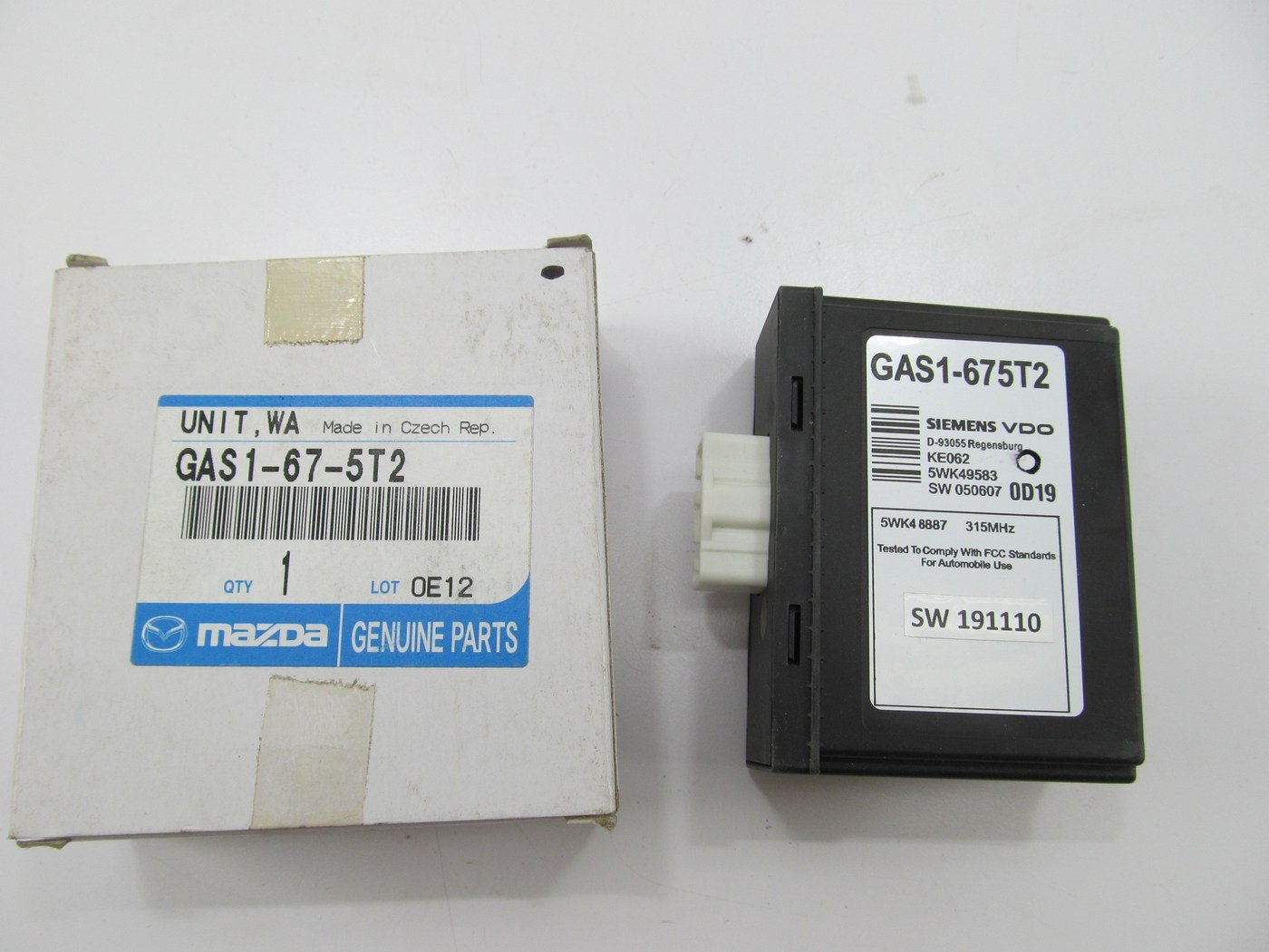 NEW TPMS Tire Pressure Monitor System Module Relay 2008 Mazda RX-8  315MHZ