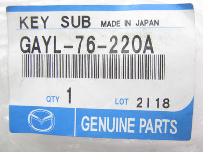 NEW - OEM Mazda GAYL76220A Front Left Door Lock Cylinder & Keys 1993-1994 626