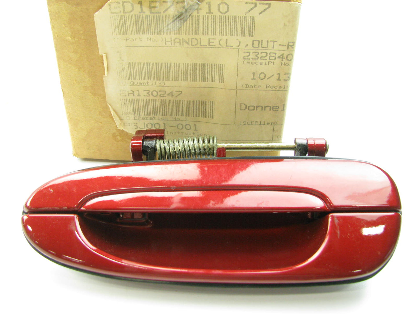 NEW GENUINE OEM GD1E73410-77 REAR LEFT Door Handle 99-02 Mazda 626 TOREADOR RED