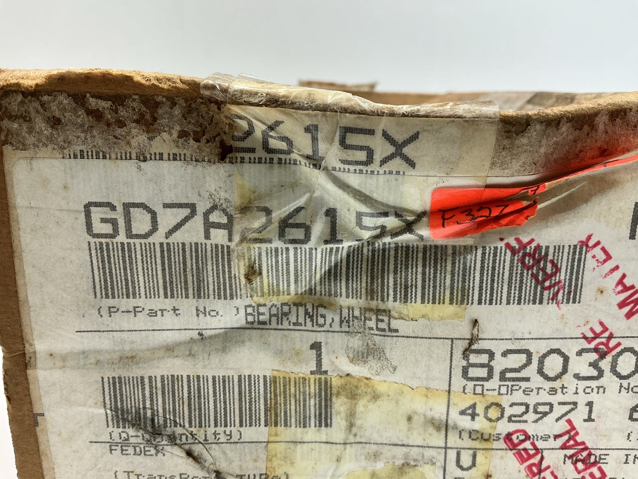 NEW GENUINE OEM Mazda GD7A2615X Rear Wheel Hub Bearing