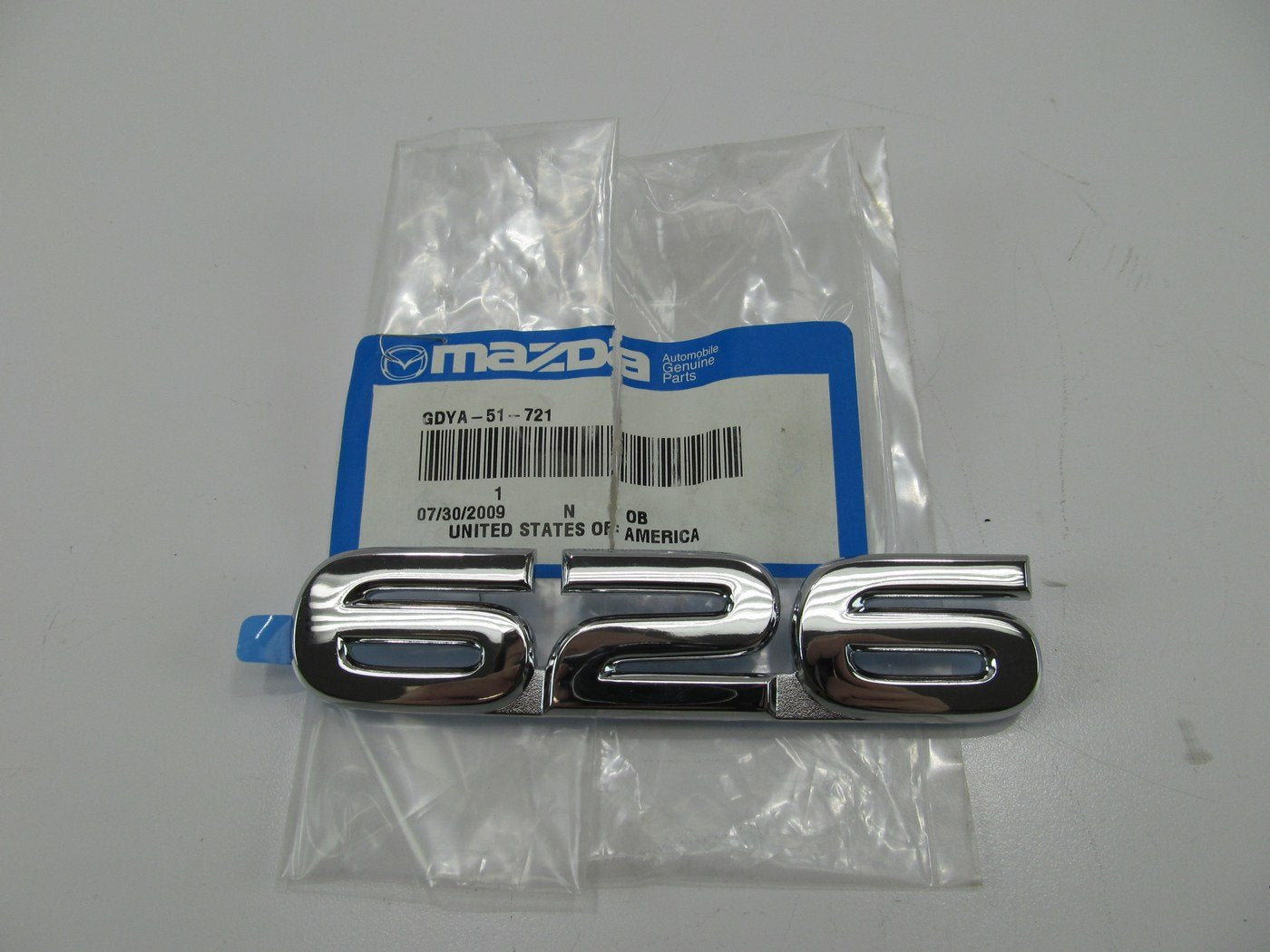 NEW GENUINE OEM Trunk Lid Emblem Badge Nameplate - 1998-1999 Mazda 626 GDYA51721