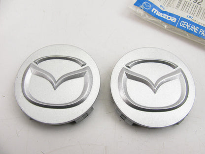 (2) NEW - OEM MAZDA GE4T-37-192 Wheel Center Caps For 1999-02 MPV 00-01 Millenia