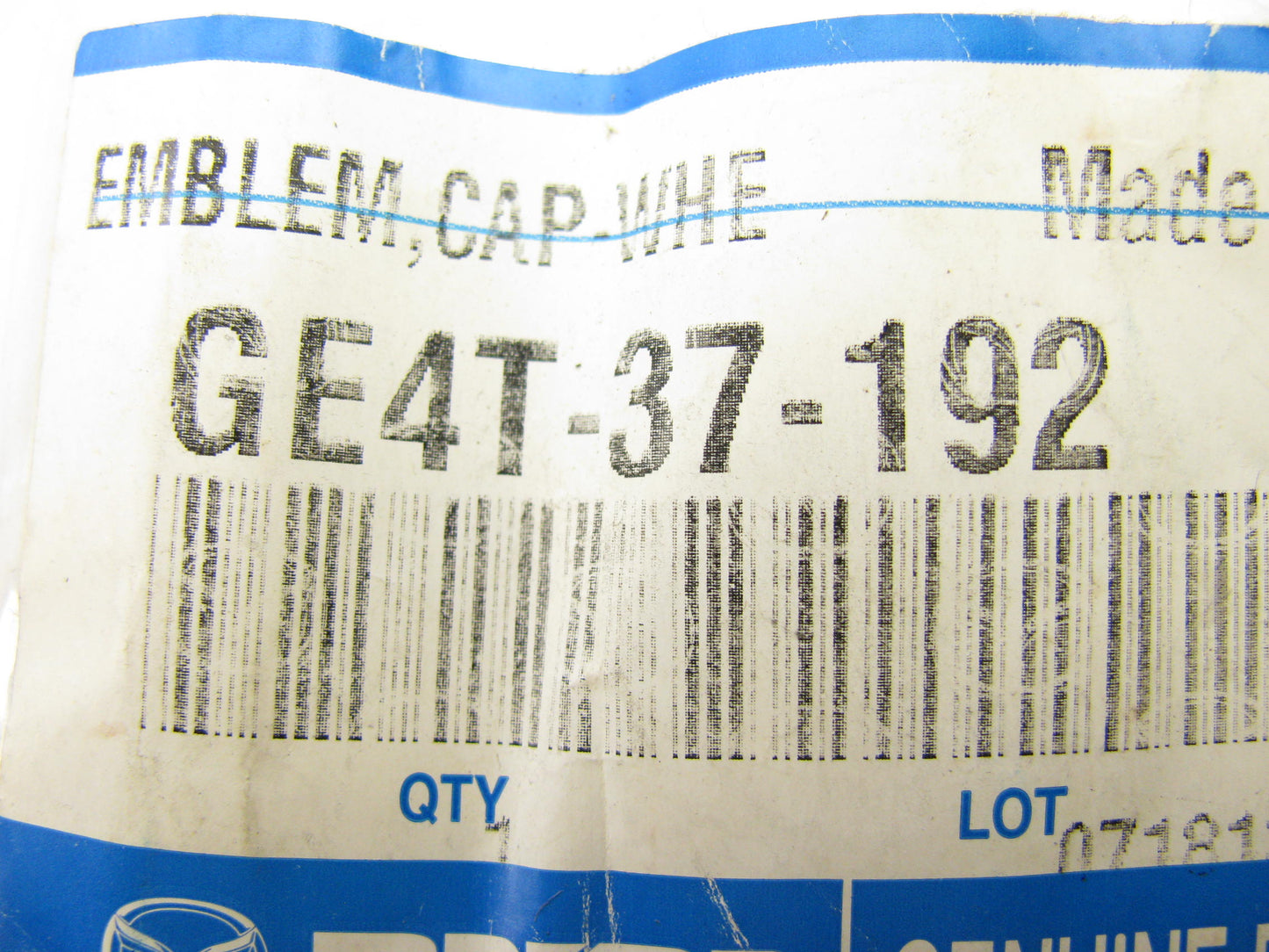 (2) NEW GENUINE GE4T-37-192 Wheel Center Caps OEM For 99-02 MPV 00-01 Millenia