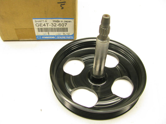 NEW - OEM Mazda GE4T32607 Power Steering Pump Shaft & Pulley 1998-02 626 2.0L-L4