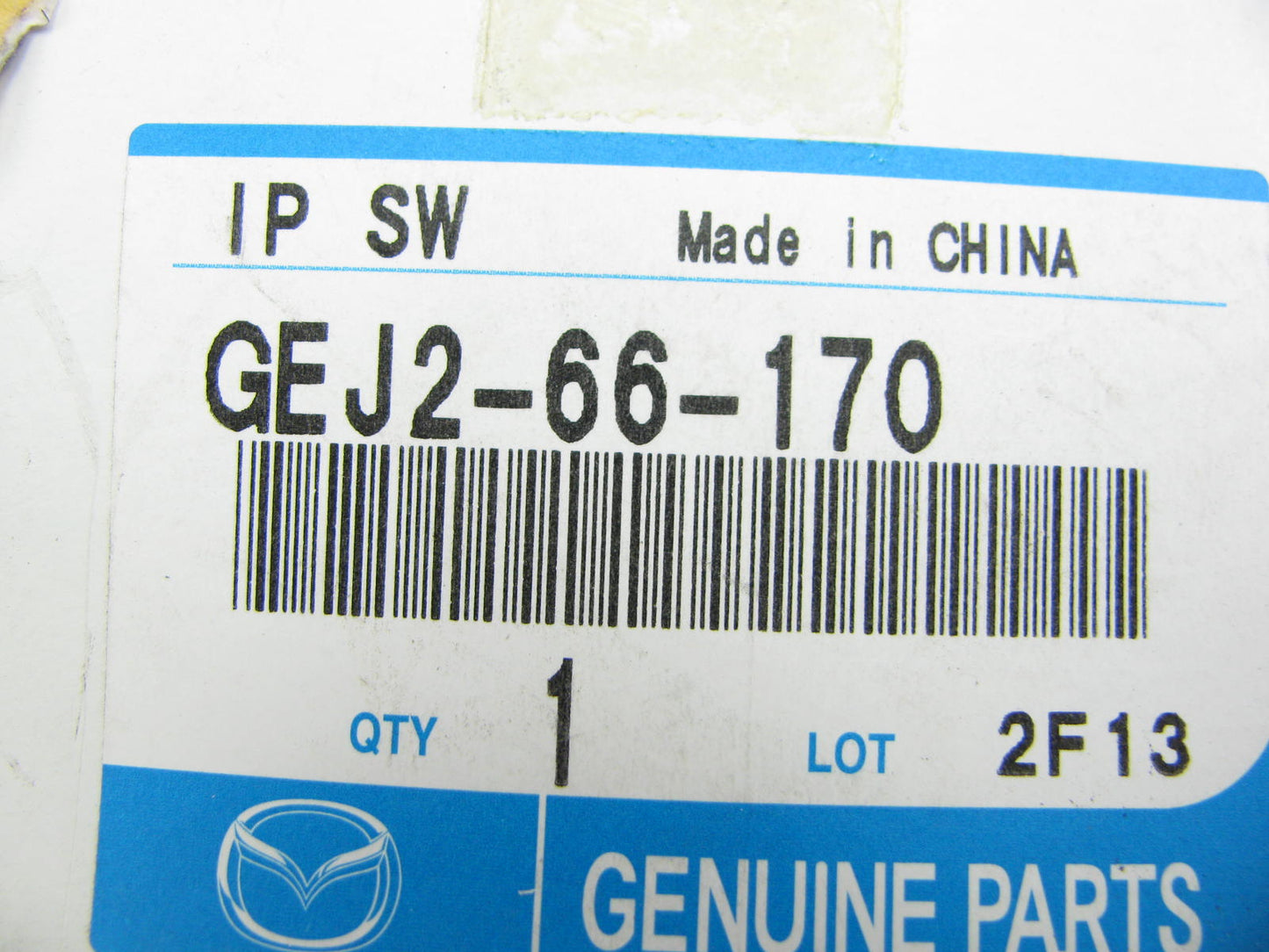 NEW - OEM Mazda GEJ2-66-170 Traction & Info Dash Switch 2011-2013 Mazda6